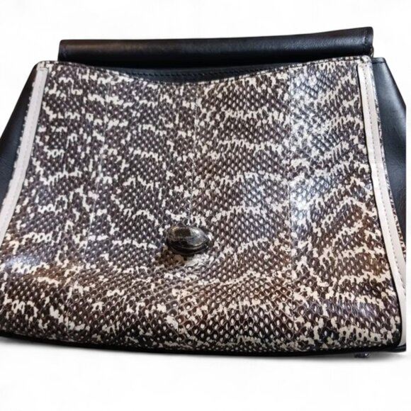 Coach Drifter Top Handle  – Reptile Embossed Leather, Crossbody Strap, Gunmetal - Picture 8 of 15